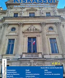 Numéro 893 de RiskAssur-hebdo du vendredi 24 juillet 2026